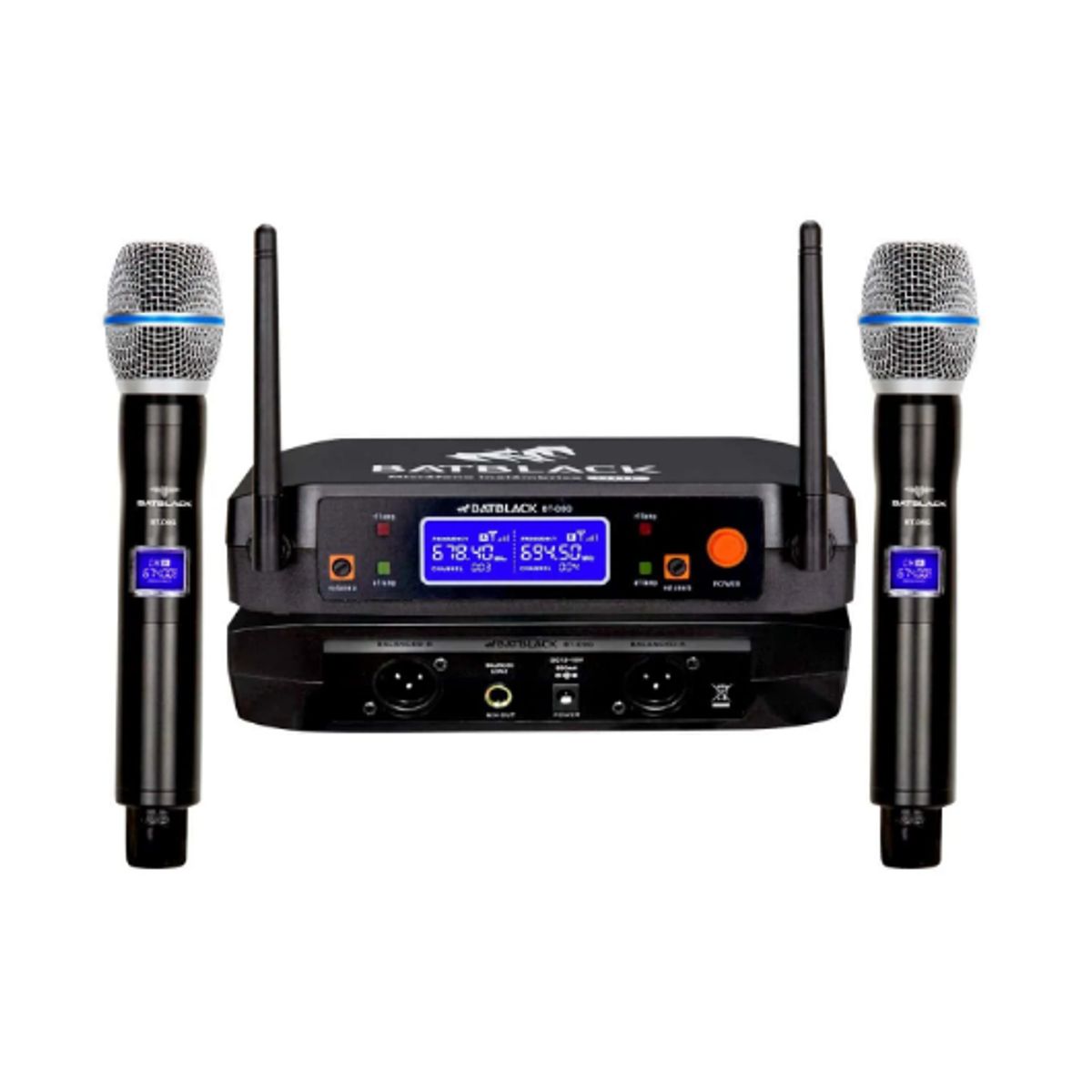 BATBLACK - Micrófono Profesional Inalámbrico UHF BT-D9G BATBLACK