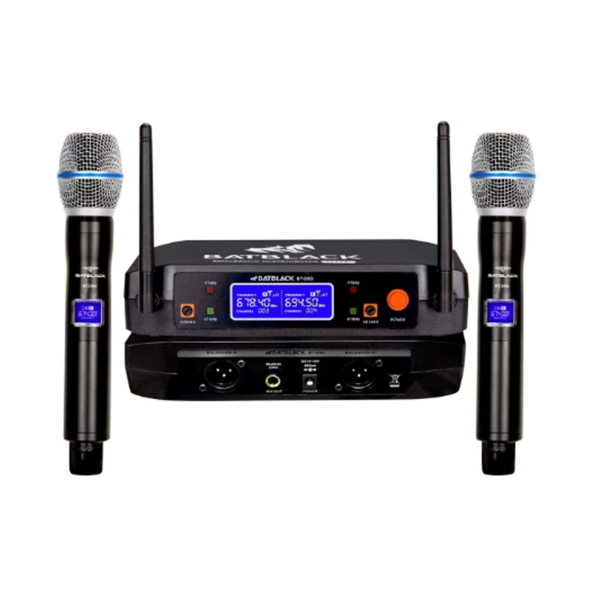 BATBLACK - Micrófono Profesional Inalámbrico UHF BT-D9G BATBLACK