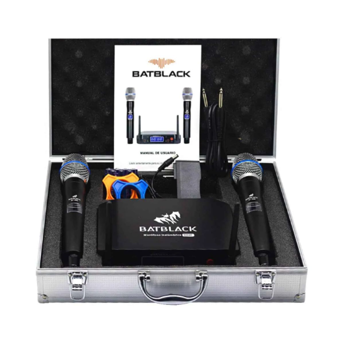 BATBLACK - Micrófono Profesional Inalámbrico UHF BT-D9G BATBLACK