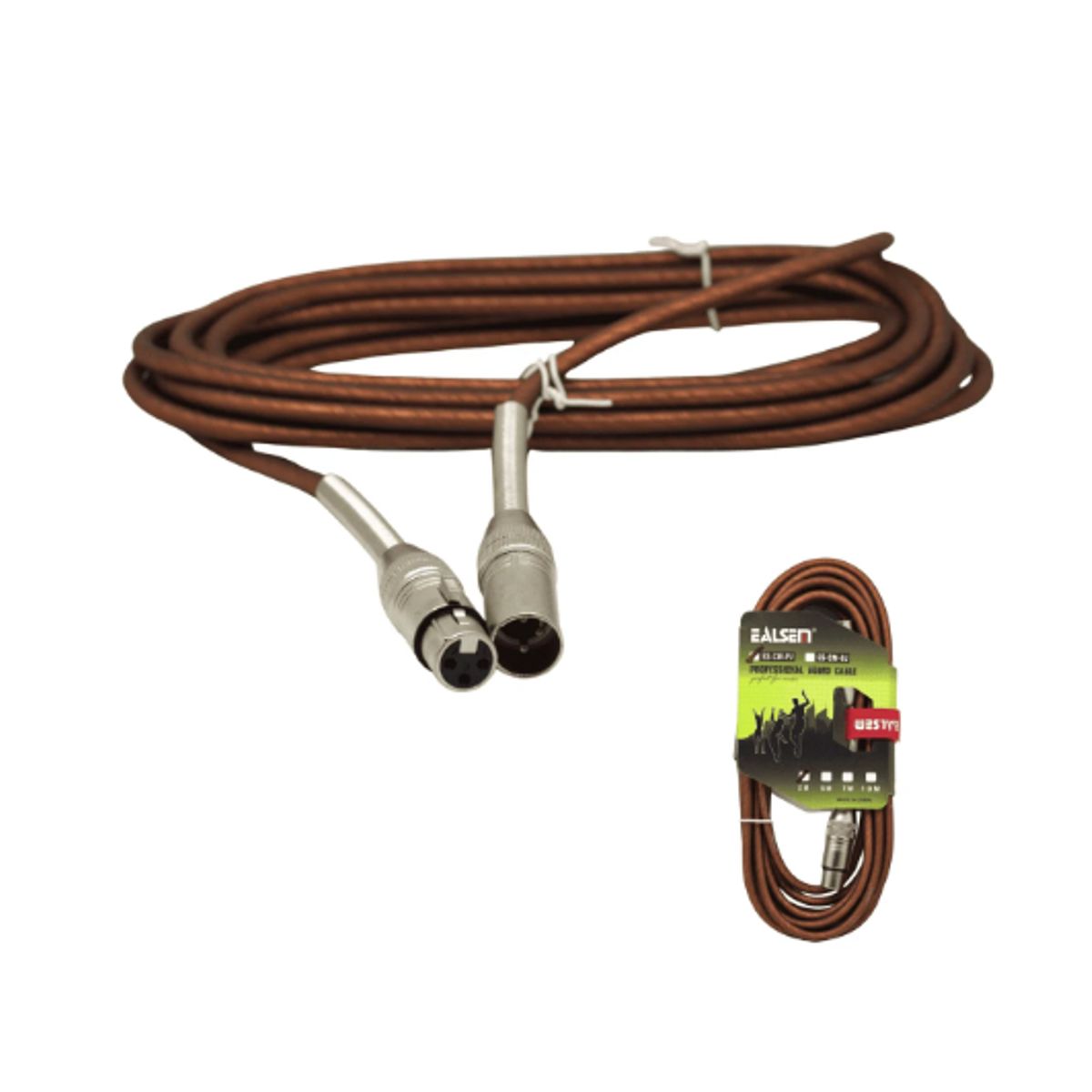 GENERICO - Cable De Micrófono XLR Macho a XLR Hembra 5metros ES-CM-PJ RED 5M