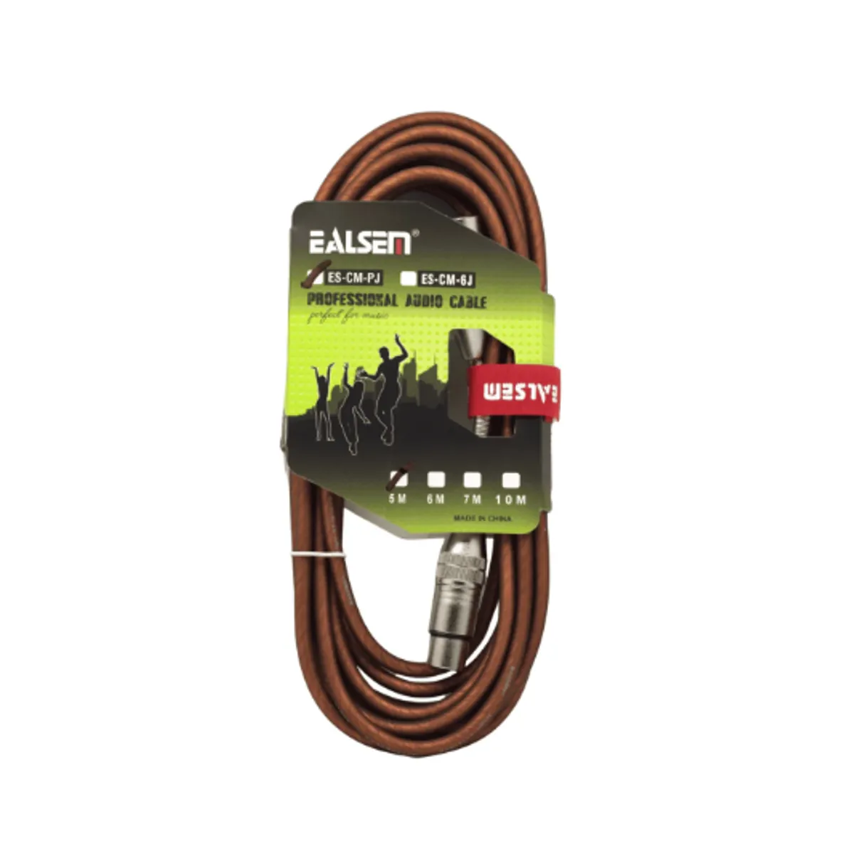 GENERICO - Cable De Micrófono XLR Macho a XLR Hembra 5metros ES-CM-PJ RED 5M