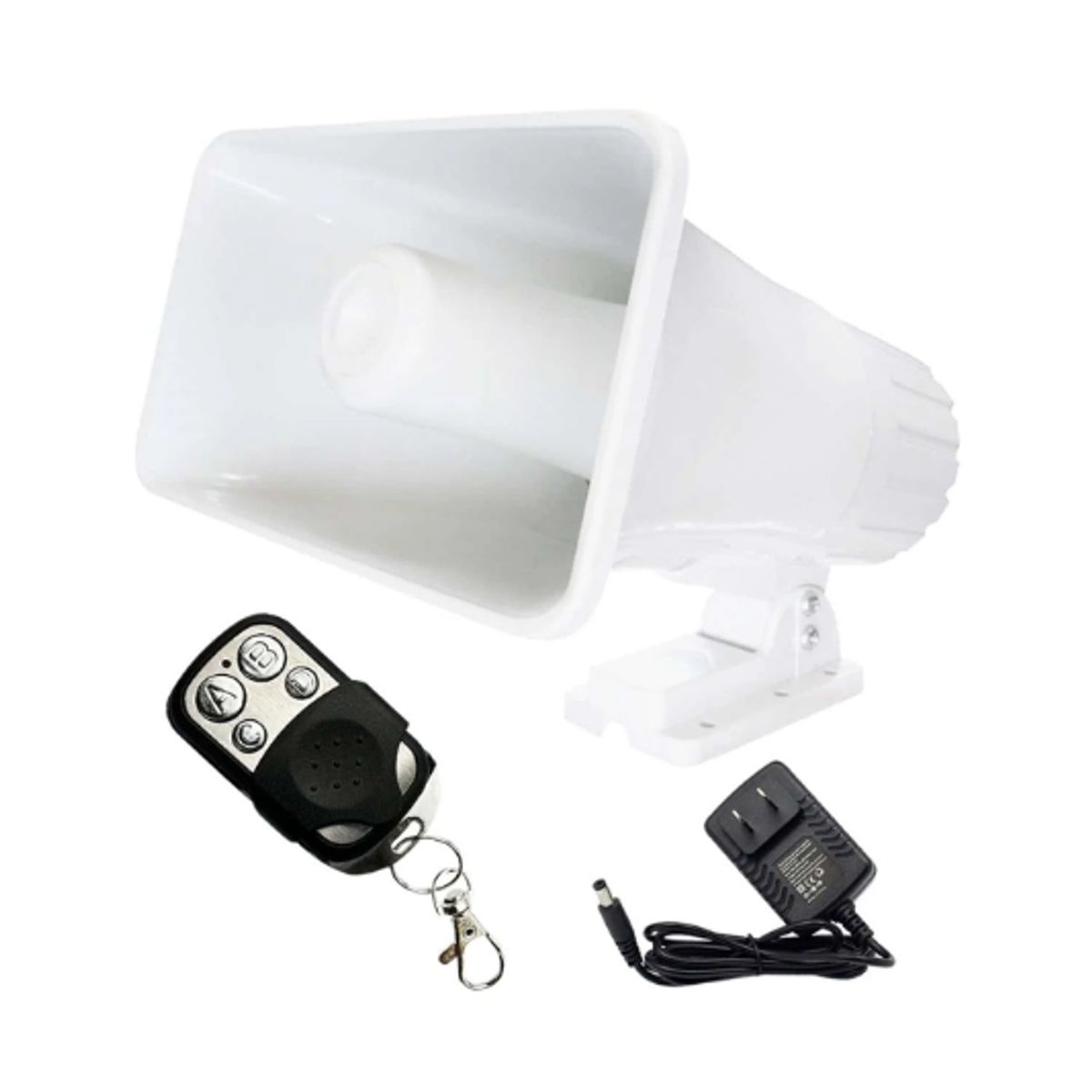 OPALUX - Sirena Alarma Comunitaria con Control Remoto 3 Tonos 60W