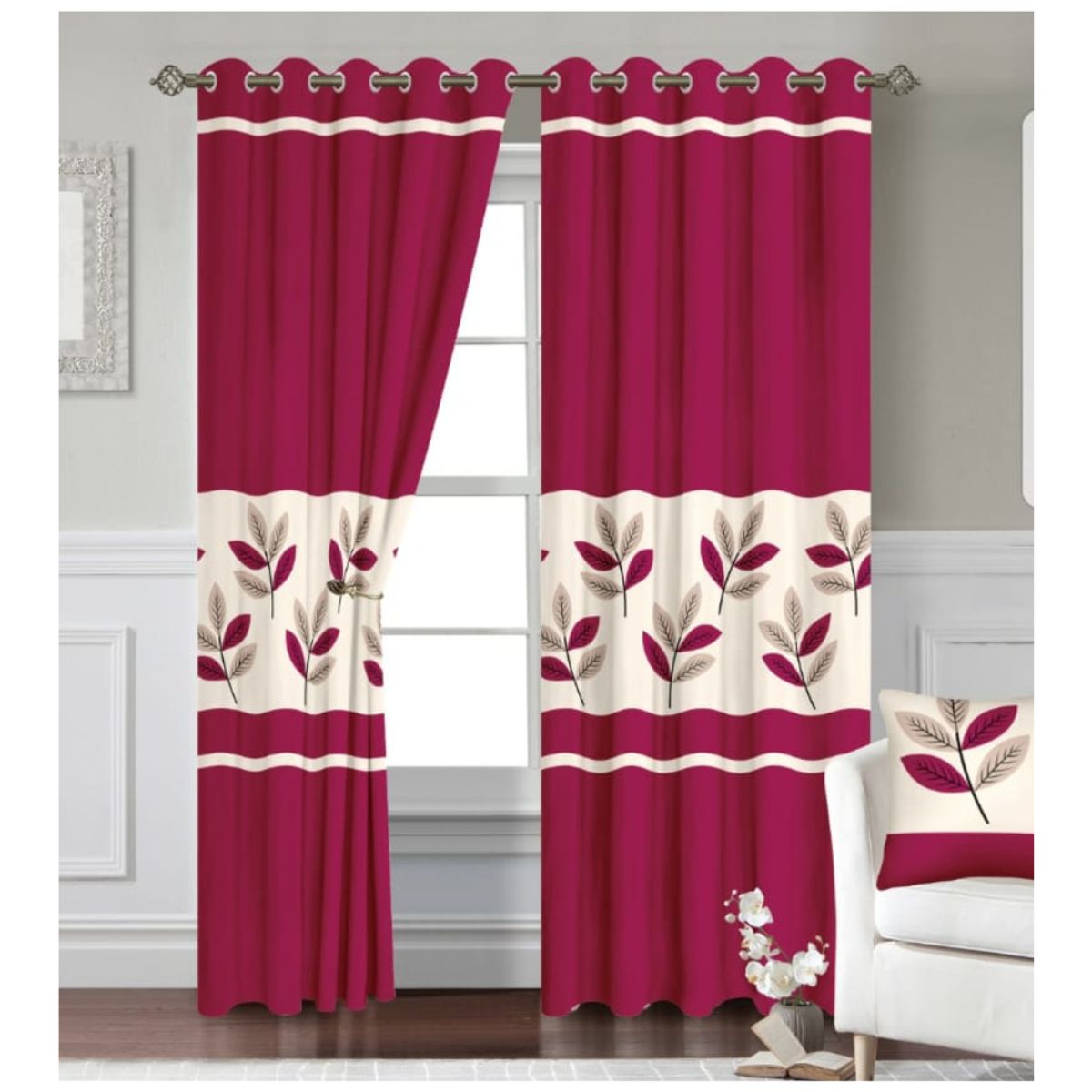 GOLDSUN - CORTINA CON DISEÑO MARCA GOLDSUN