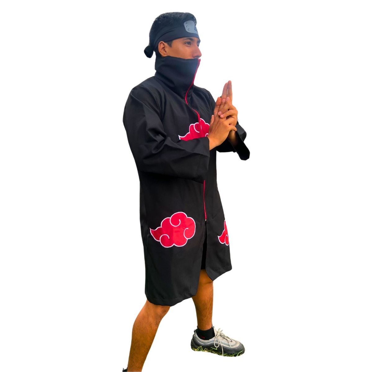 GENERICO - Disfraz Akatsuki Capa Itachi Naruto Cosplay Talla16 Completa