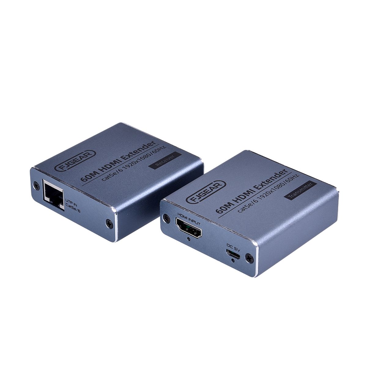 GENERICO - Extensor HDMI hasta 60 Metros UTP RJ45 Full HD 1080