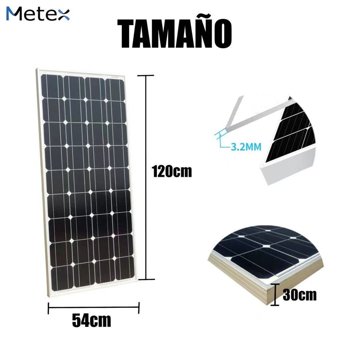 Pack 2 Panel Solar Monocristalino Fotovoltaico 12v 100w, marca QUICK - Foto 2