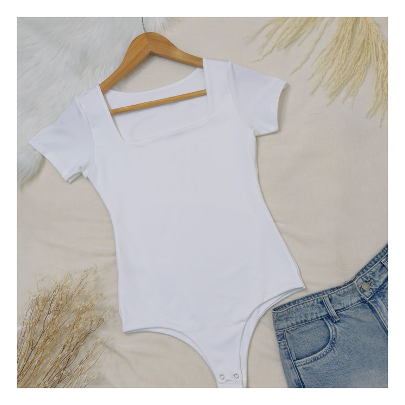 RYBIU IMPORT - Body Manga Corta Cuello Cuadrado