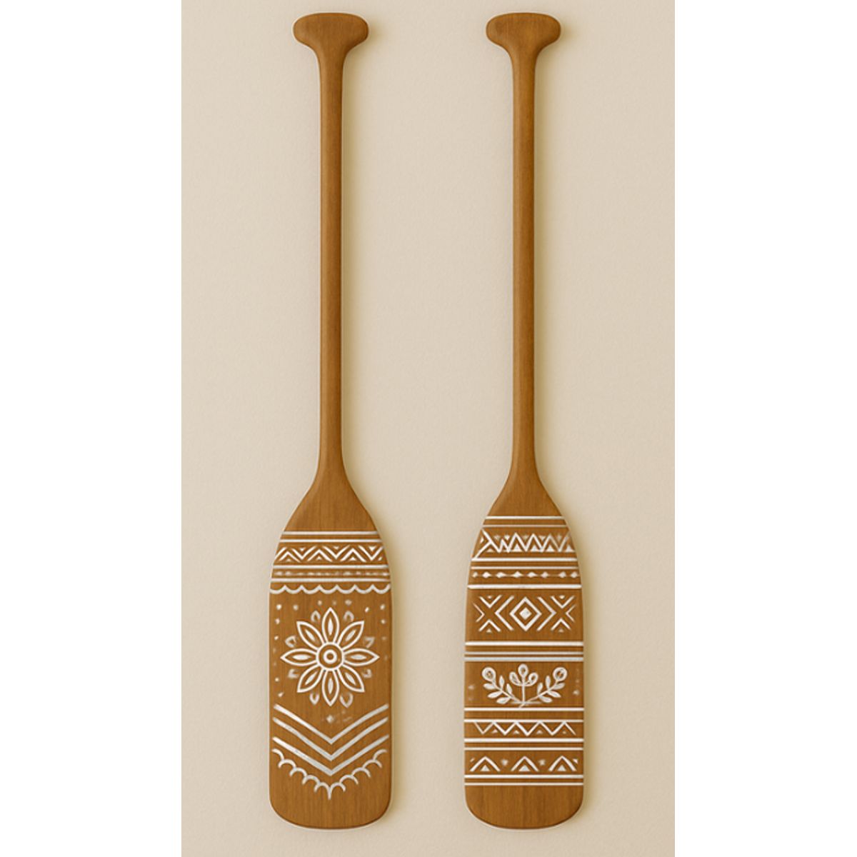 BOSQUE INVERNAL DECORACION ECO ALTERNATIVA - Set de dos remos decorativos en madera estilo Bohemian