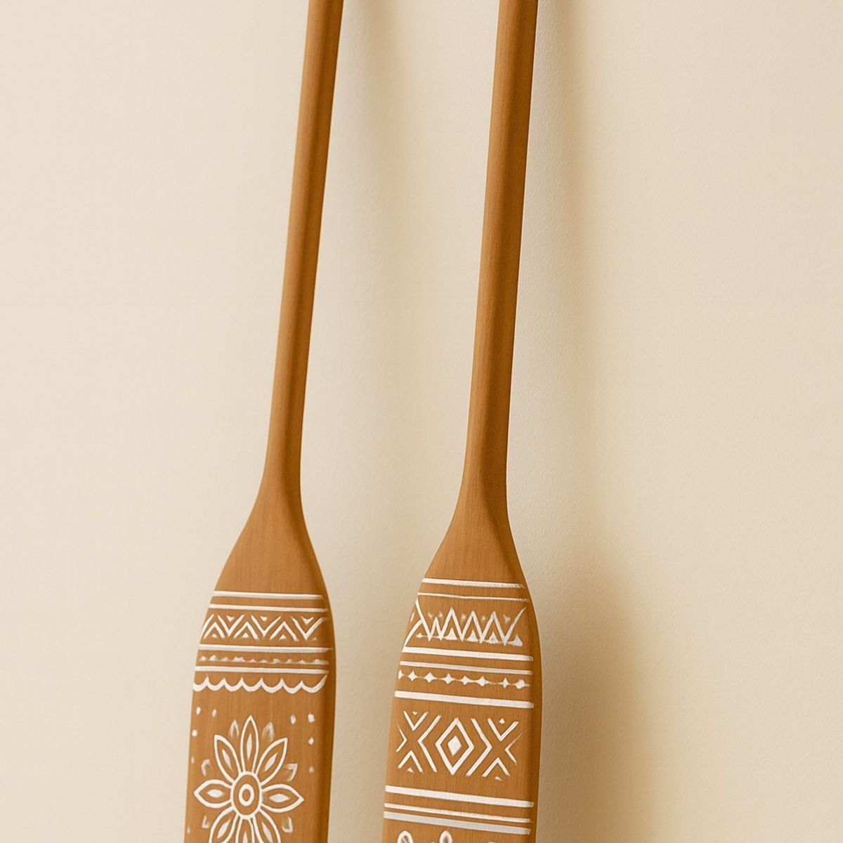 BOSQUE INVERNAL DECORACION ECO ALTERNATIVA - Set de dos remos decorativos en madera estilo Bohemian