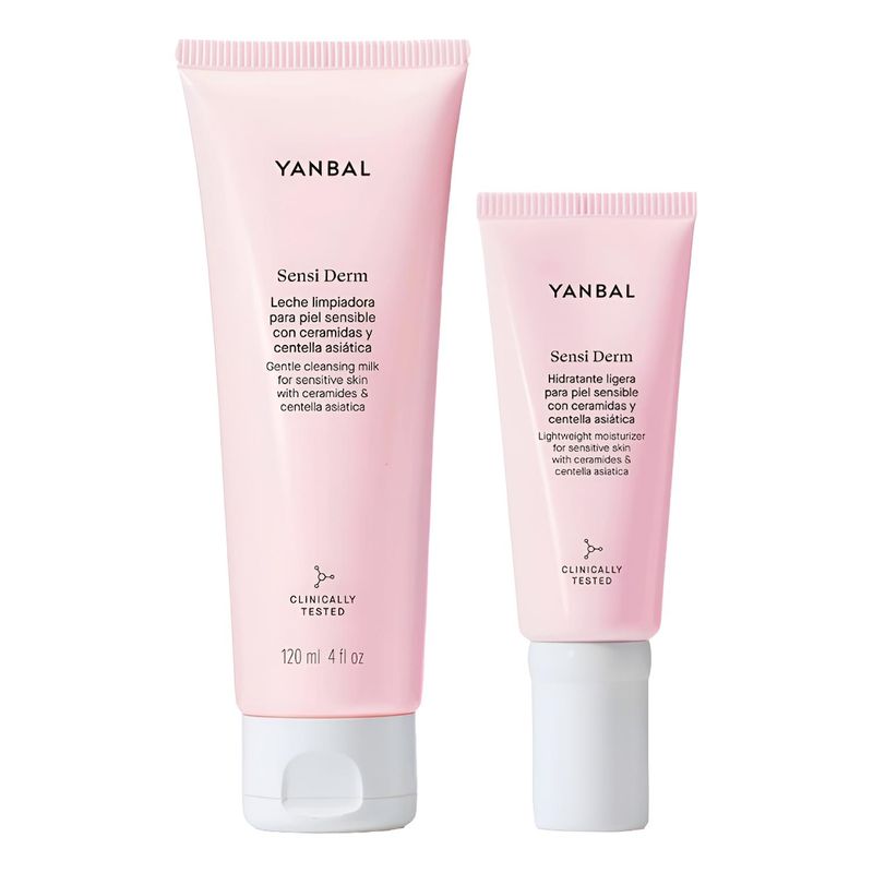 YANBAL - Kit Limpiador Con Hidratante Para Piel Sensible Sensi Derm