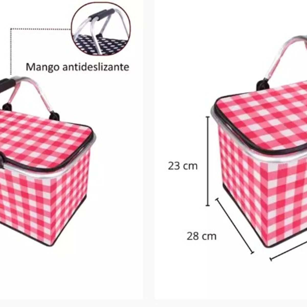 GENERICO - CANASTA PICNIC CUADROS