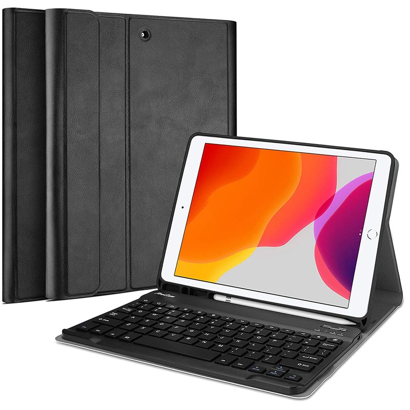 PUREPOWER - Funda con teclado de español para Galaxy Tab S6lite -negro