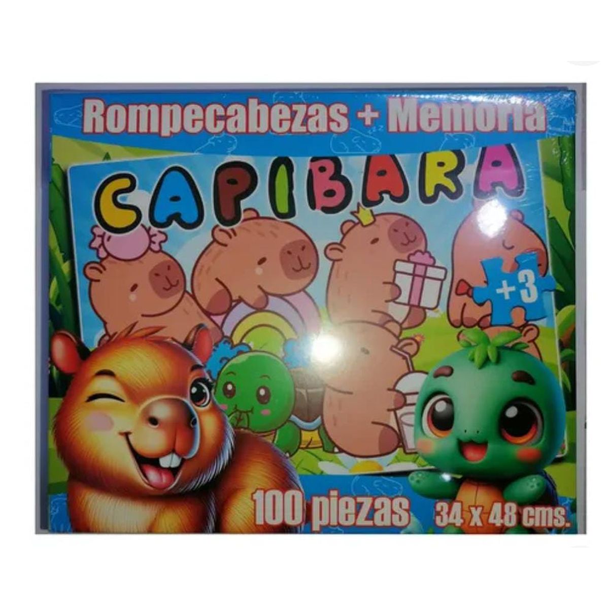 GENERICO - ROMPECABEZAS MEMORIA 2 EN 1 CAPYBARA