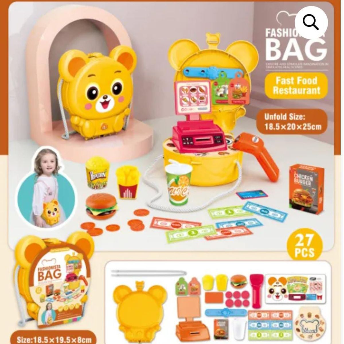 GENERICO - JUEGO SET COCINA CON MALETIN PARA NIÑA