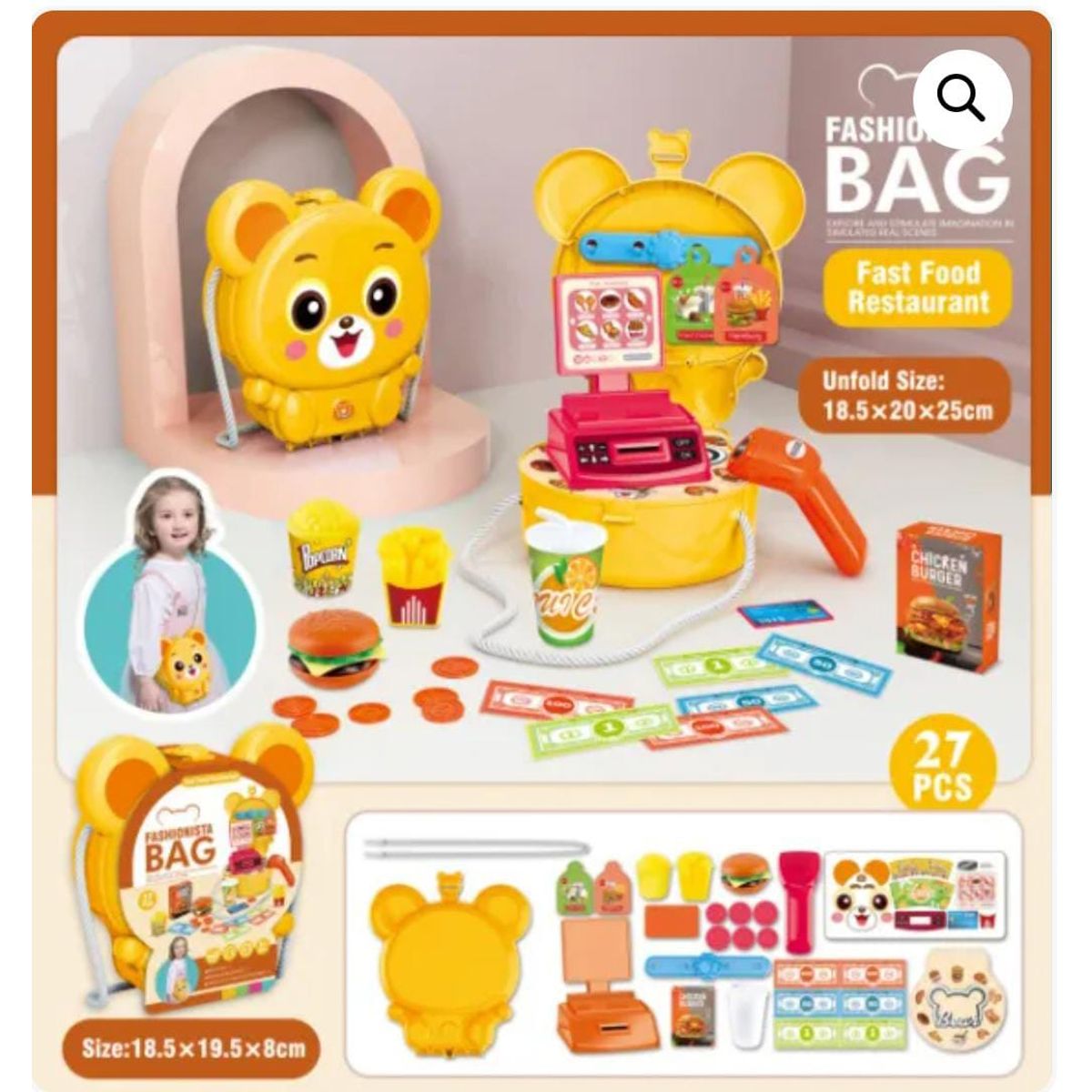 GENERICO - JUEGO SET COCINA CON MALETIN PARA NIÑA