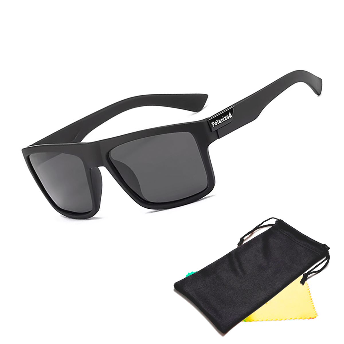 GENERICO - Lentes de sol Polarizados para hombre visión clara uv400 negro