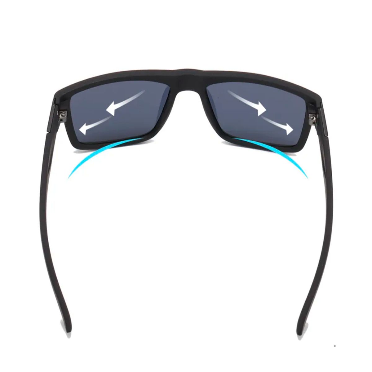 GENERICO - Lentes de sol Polarizados para hombre visión clara uv400 negro