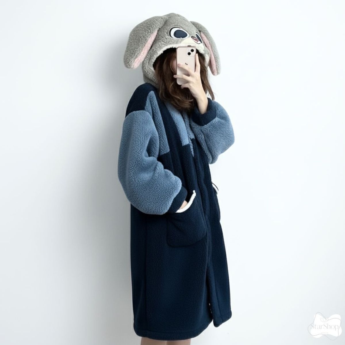 GENERICO - Bata modelo Conejito felpa