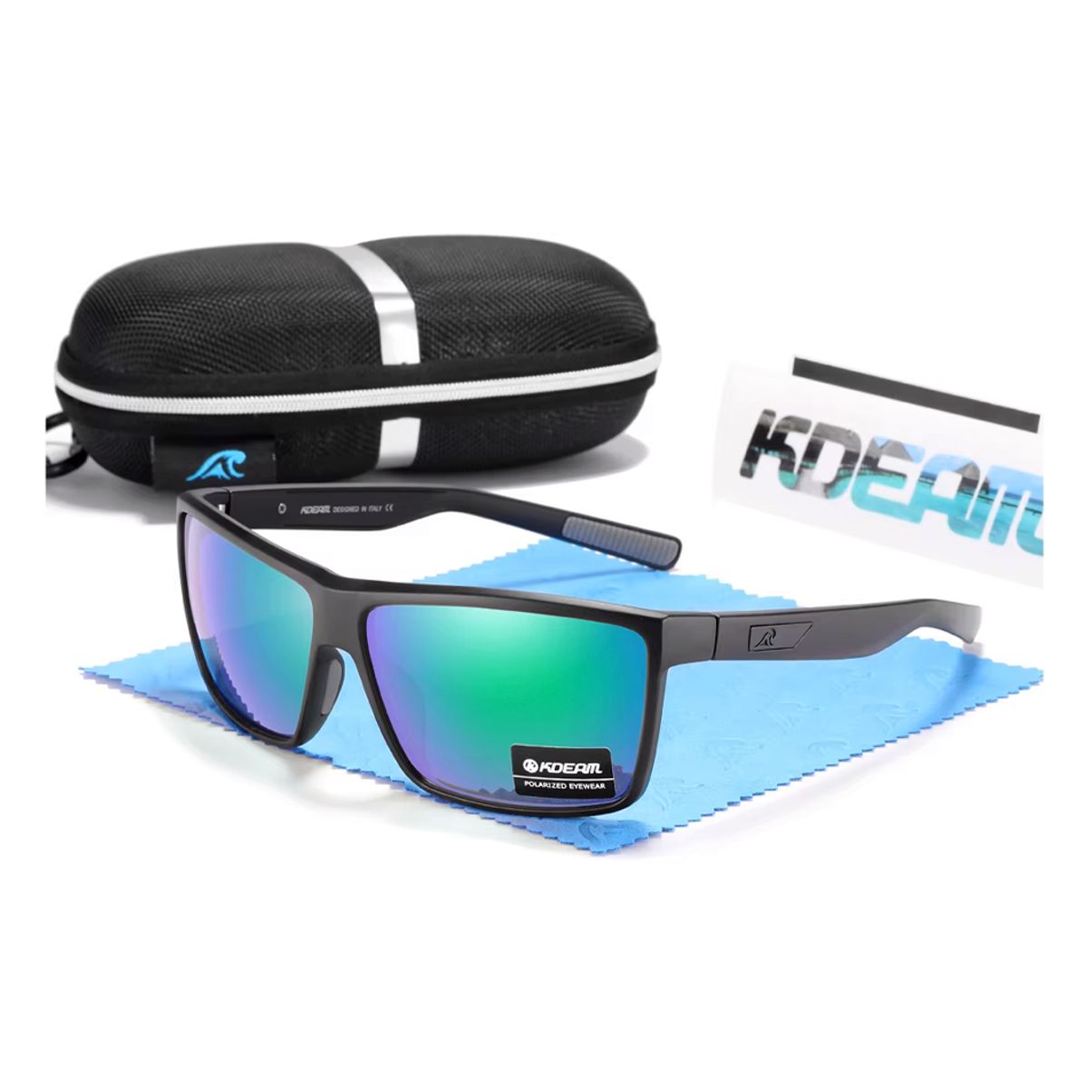 GENERICO - Lentes de sol Polarizados para Hombre Uv400 negro verde kdeam