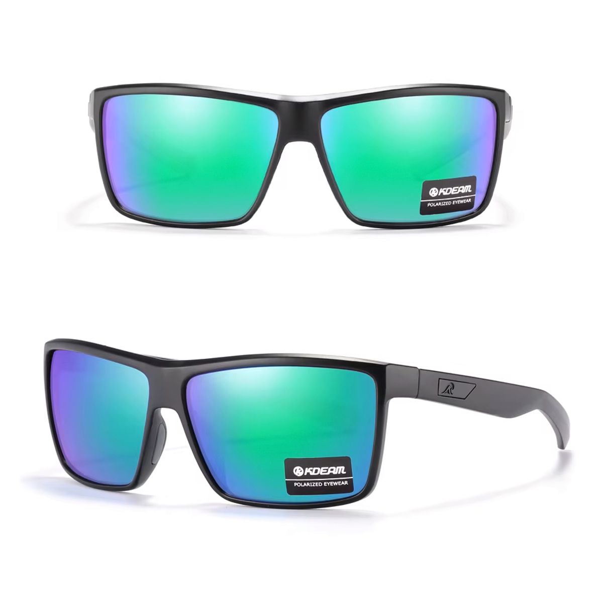 GENERICO - Lentes de sol Polarizados para Hombre Uv400 negro verde kdeam