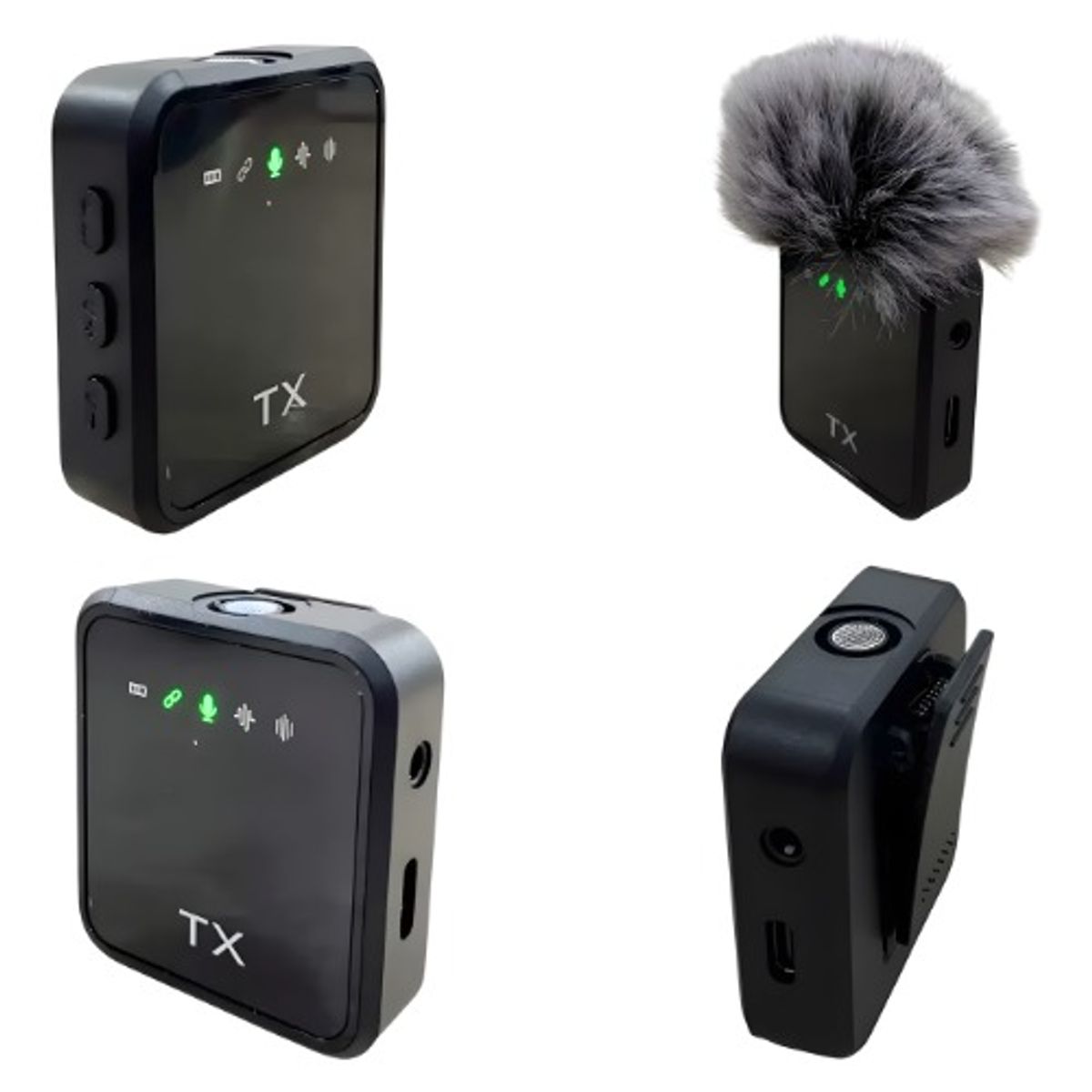 SUN - Micrófonos Inalámbricos F11-2 Negro 2 Micrófonos