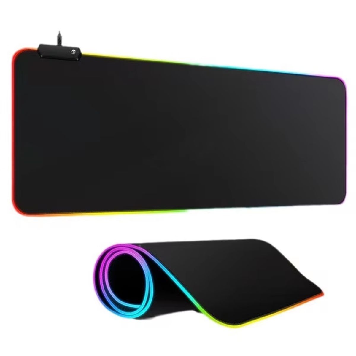 GENERICO - Pad Gamer Rgb Iluminado Mouse Teclado Usb Plug 80x30cmx04mm