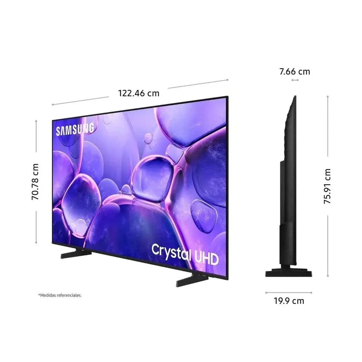 SAMSUNG - Televisor 55 Crystal UHD Smart TV Samsung UN55U8000FGXPE.