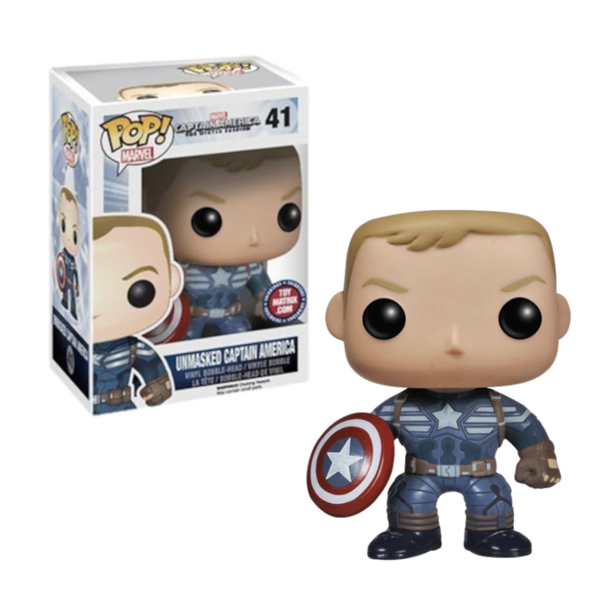 FUNKO - Unmasked Capitan America Funko Pop 41 Exclusivo Raro