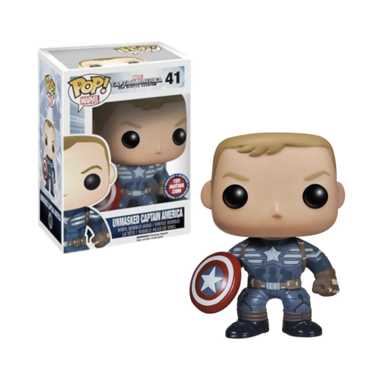 FUNKO - Unmasked Capitan America Funko Pop 41 Exclusivo Raro