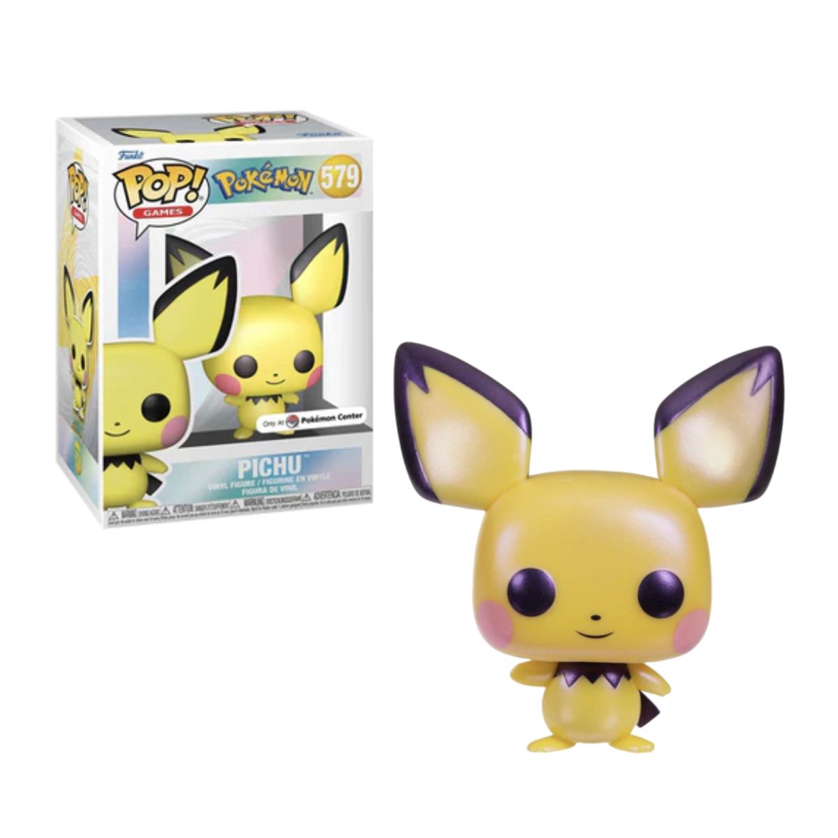 FUNKO - Pichu Pearlescent Funko Pop 579 Exclusivo Pokemon