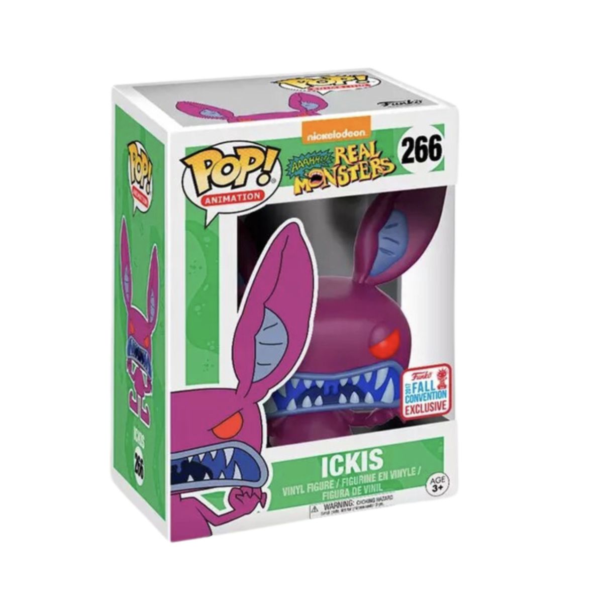 FUNKO - Ickis Funko Pop 266 Real Monsters Exclusivo Vaulted