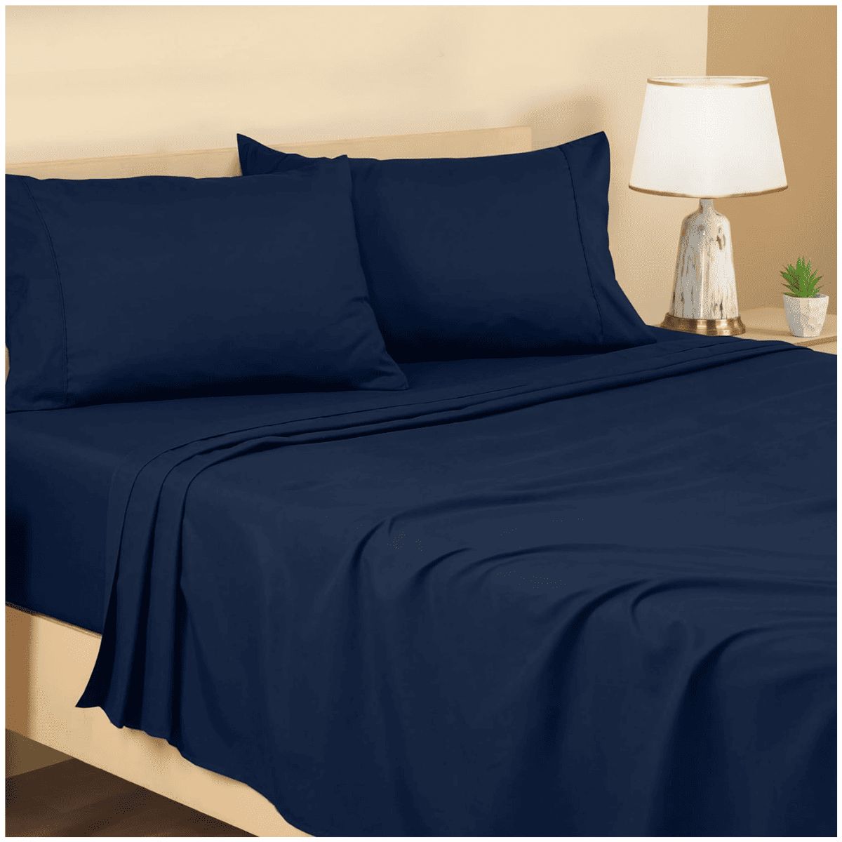 GENERICO - JUEGO DE SÁBANAS 2 PLAZAS MICROFIBRA PREMIUM