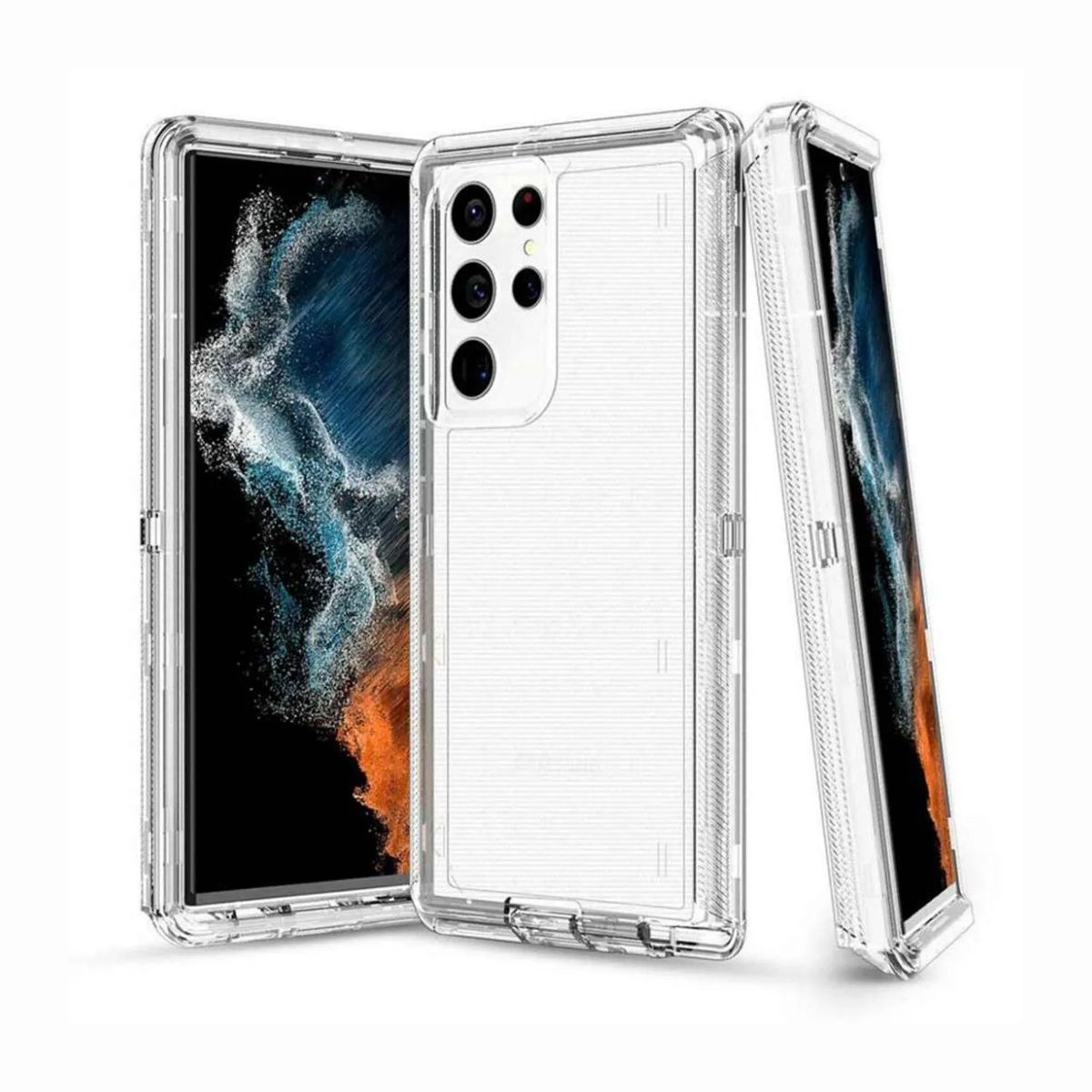 CASE - Case 360 Son 3 en 1 Transparente para iPhone SAMSUNG S24 ULTRA