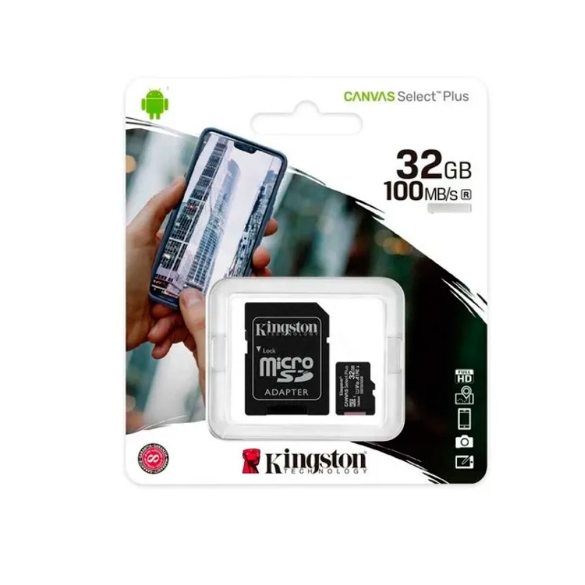 GENERICO - Memoria MicroSD Kingston 32 Gb Negro