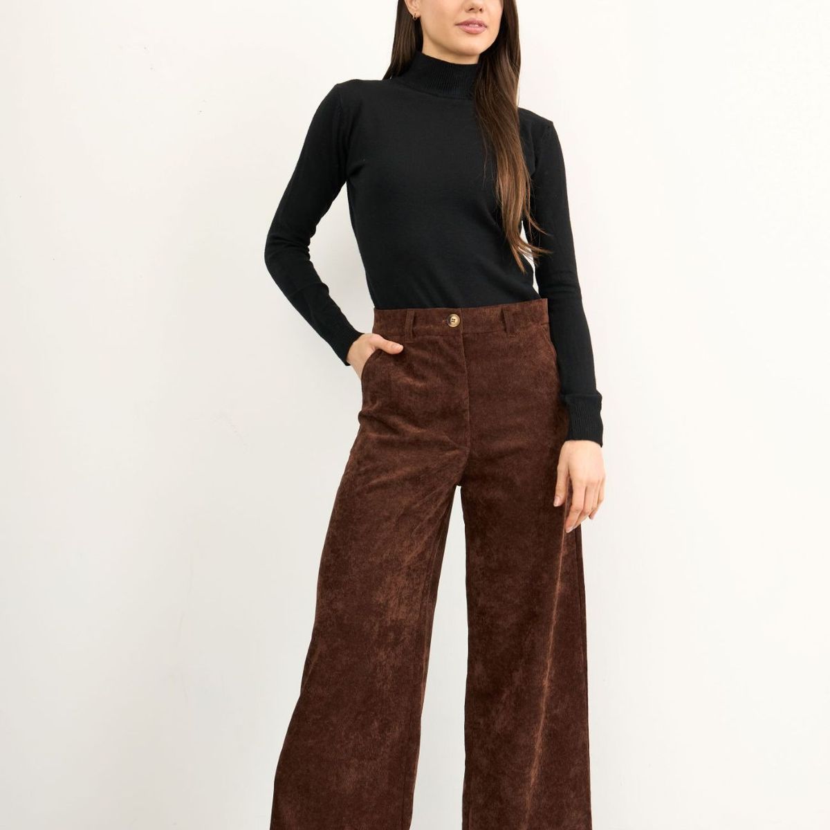 GENERICO - PANTALON CASUAL CORDUROY MUJER