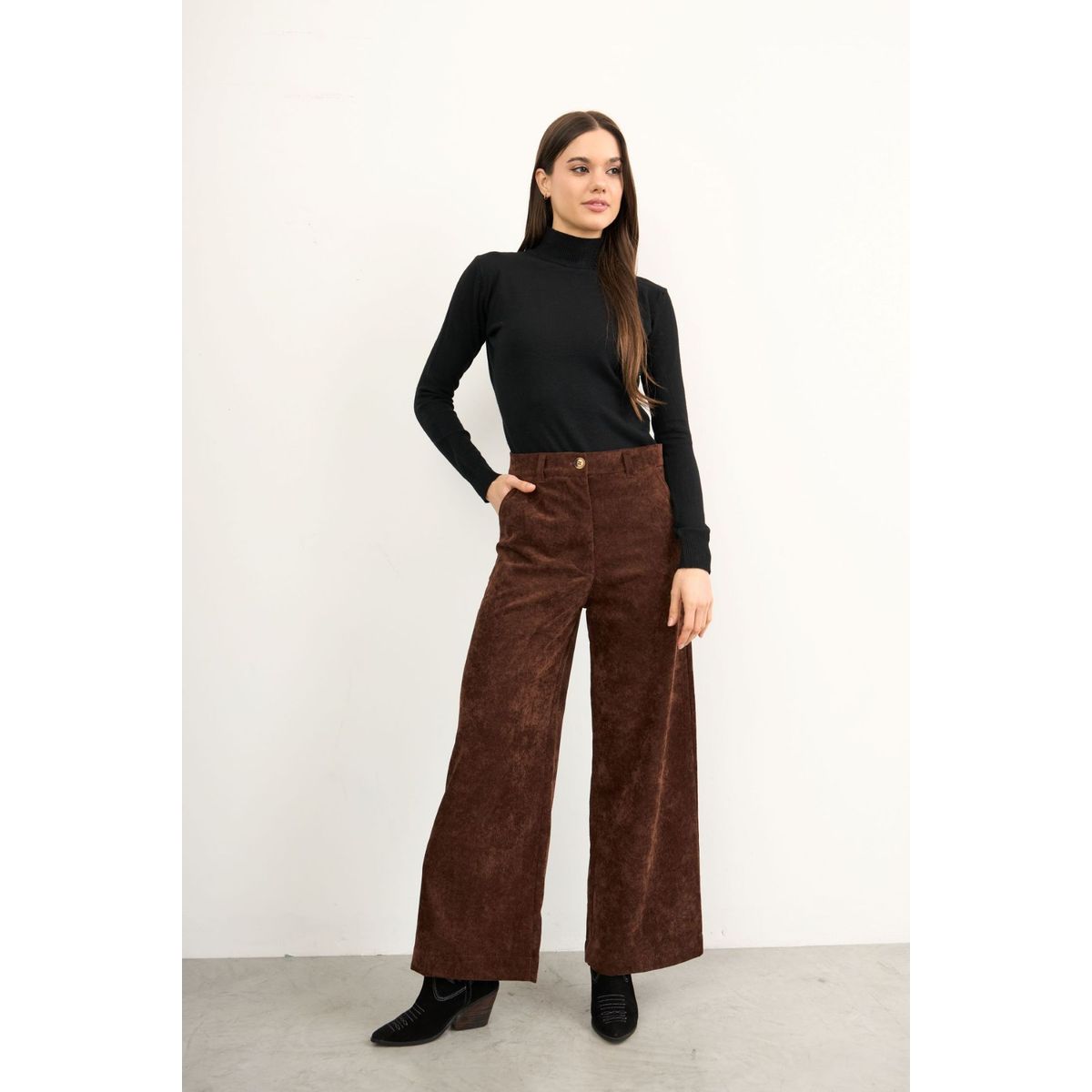 GENERICO - PANTALON CASUAL CORDUROY MUJER
