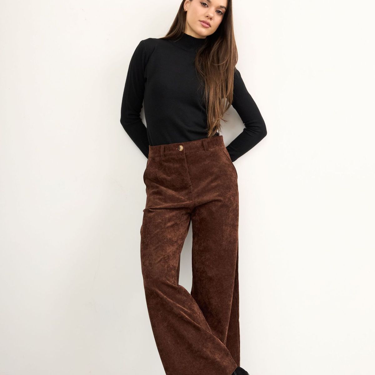 GENERICO - PANTALON CASUAL CORDUROY MUJER