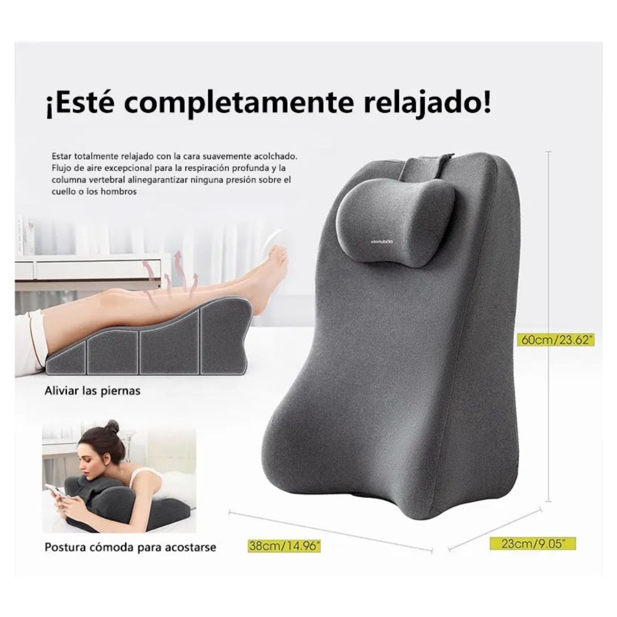 GENERICO - Almohada Premium Vertebral Multifunción Ortopédica