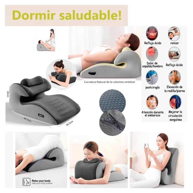 GENERICO - Almohada Ergonómica Multifunción