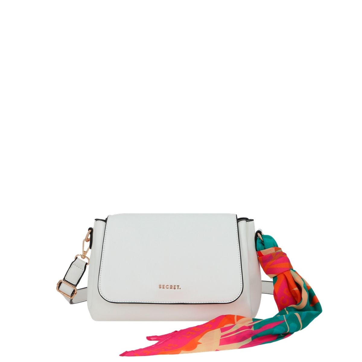 SECRET - Cartera Bari Mediana White