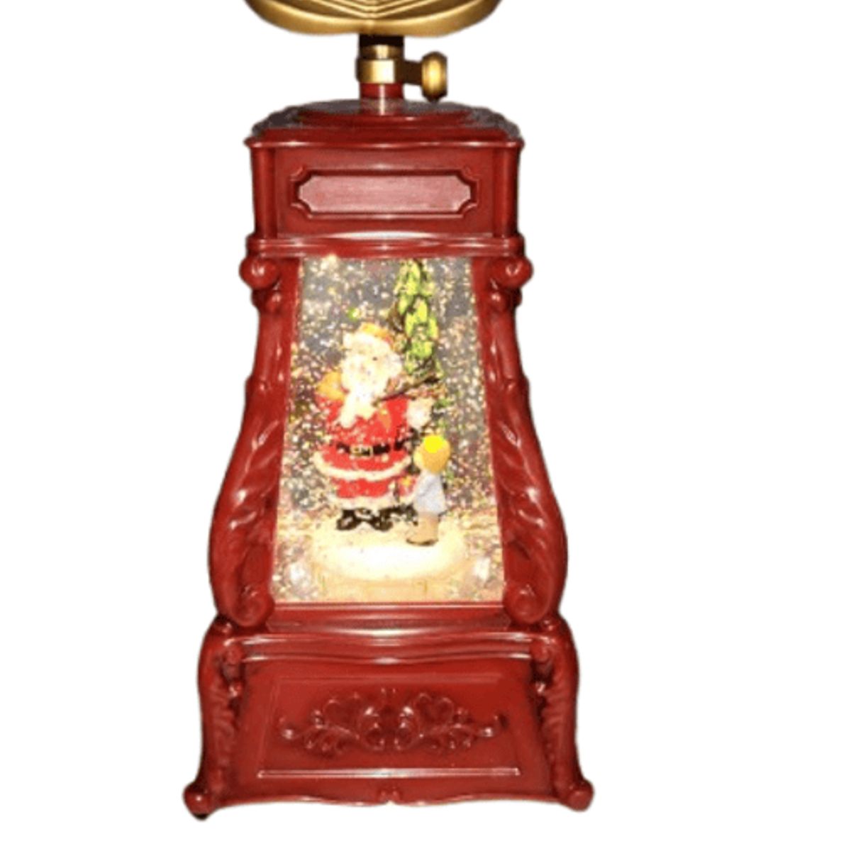 GENERICO - Caja musical de Navidad con movimiento de nieve y musica