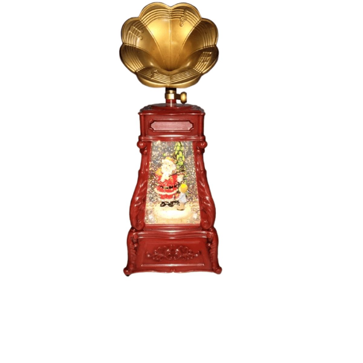 GENERICO - Caja musical de Navidad con movimiento de nieve y musica