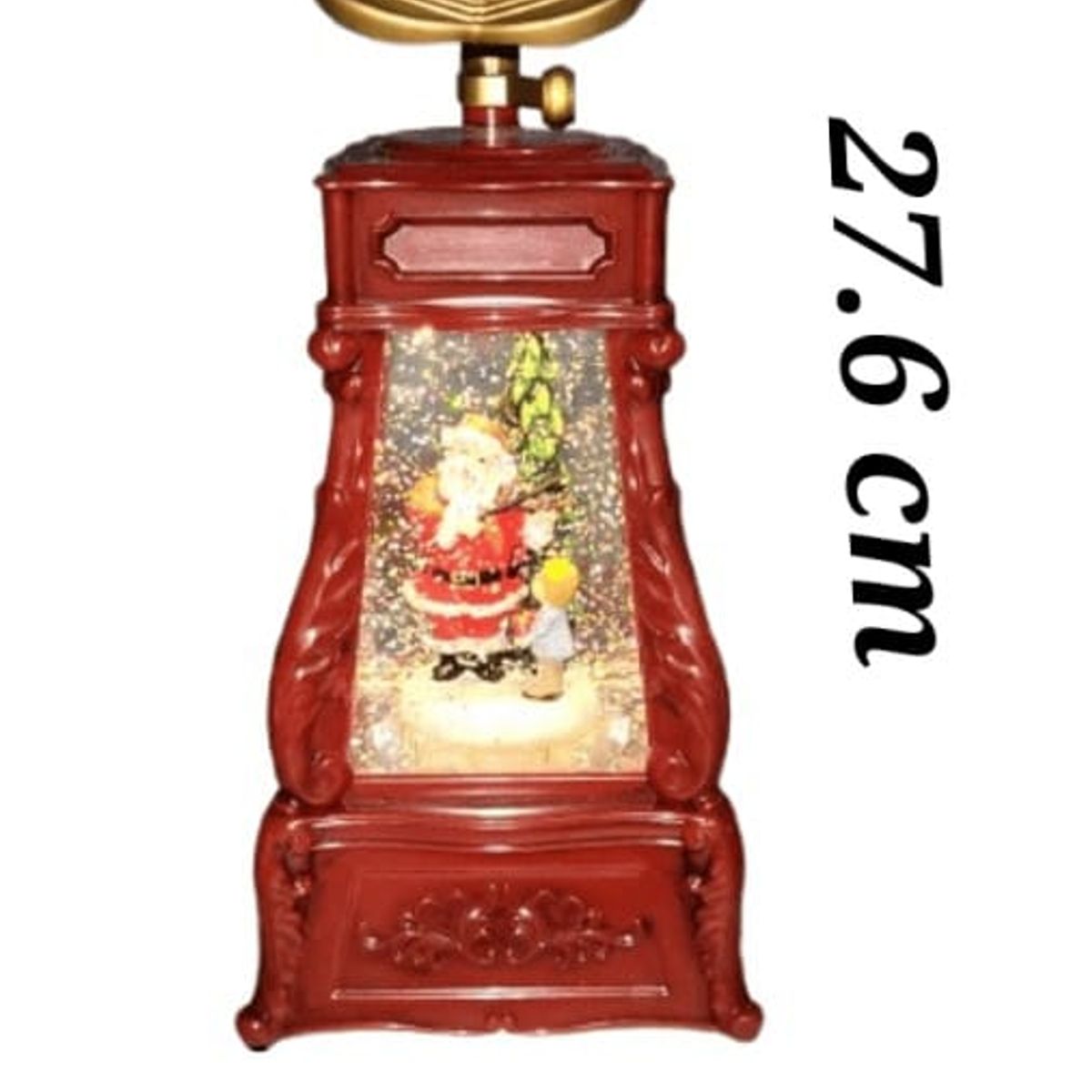 GENERICO - Caja musical de Navidad con movimiento de nieve y musica