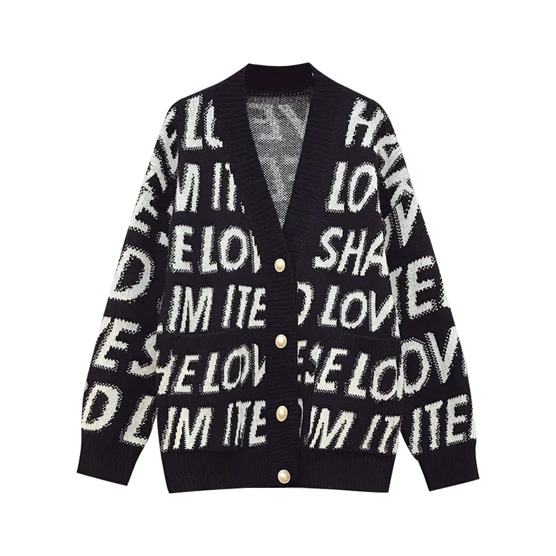 GENERICO - Chompa Cárdigan Share Love - Estilo Kawaii Oversize