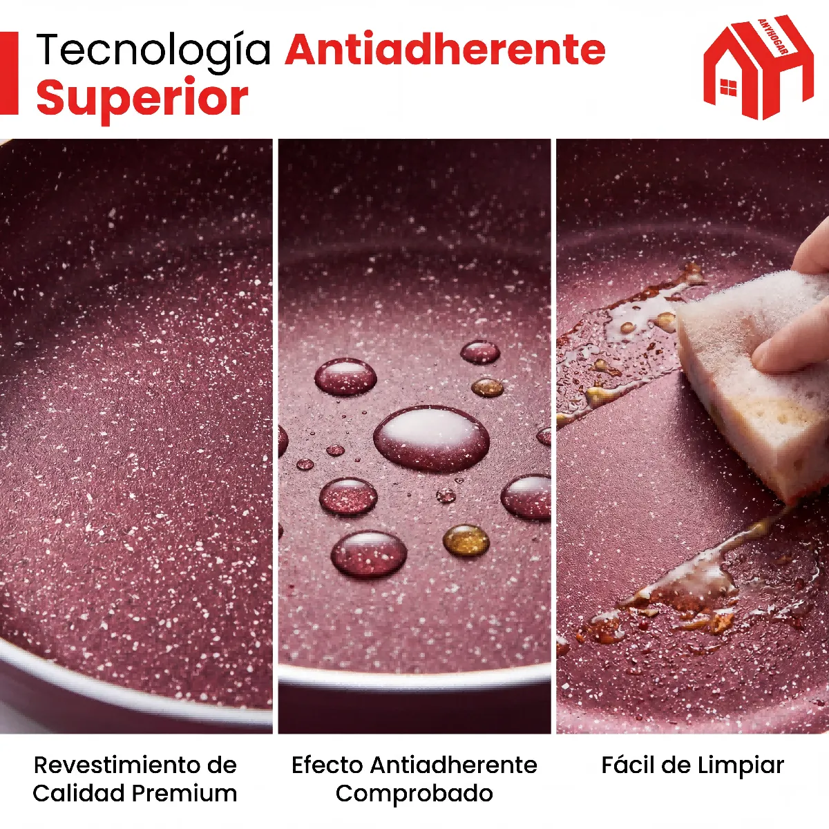 U BUY - 12pcs Set De Ollas  Bateria Ollas Antiadherente