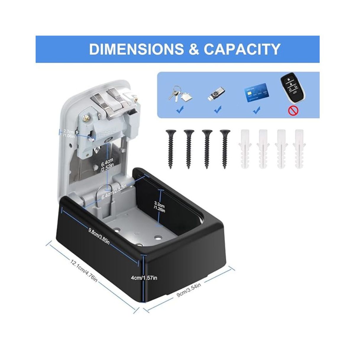Caja fuerte para llaves Zhege, marca GENERICO - Foto 2