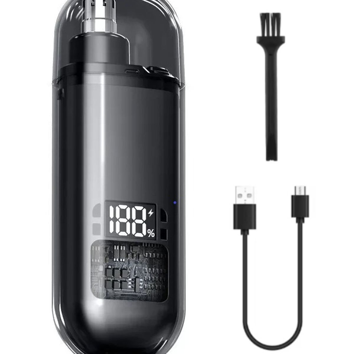 GENERICO - Recortador eléctrico portátil para nariz y cabello  NEGRO