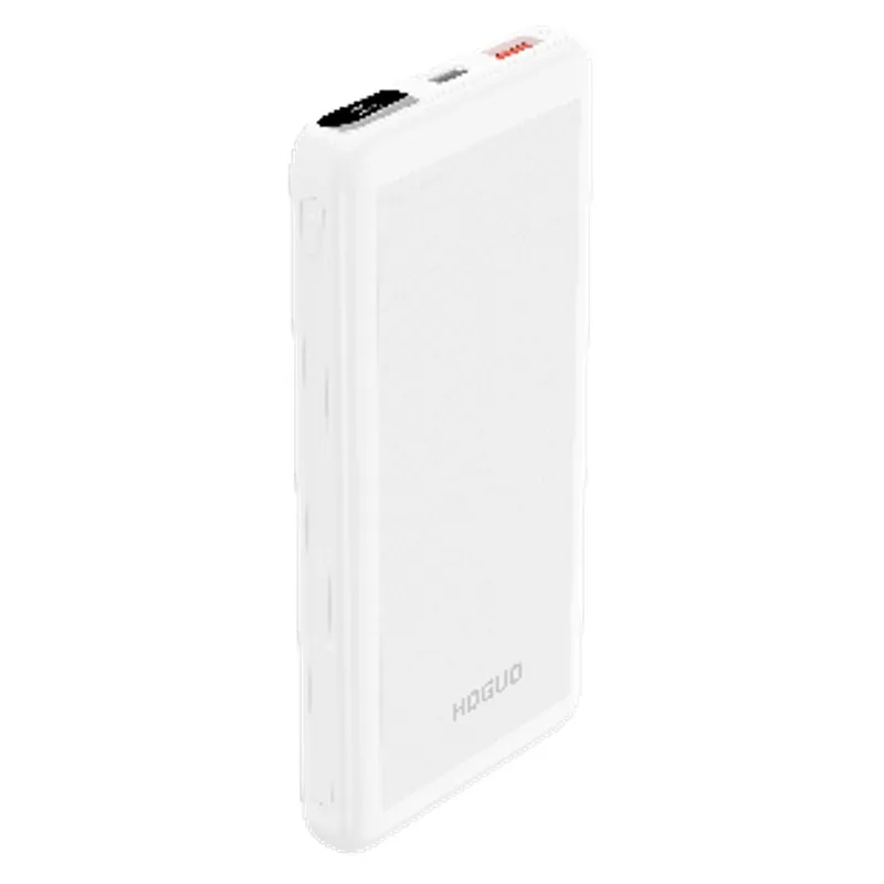 HOGUO - Hoguo - Power Bank 22,5 W Panel LED Carga Ràpida 10000mAh - Blanco