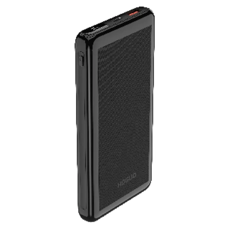 HOGUO - Hoguo - Power Bank 22,5 W Panel LED Carga Rápida 10000mAh - Negro