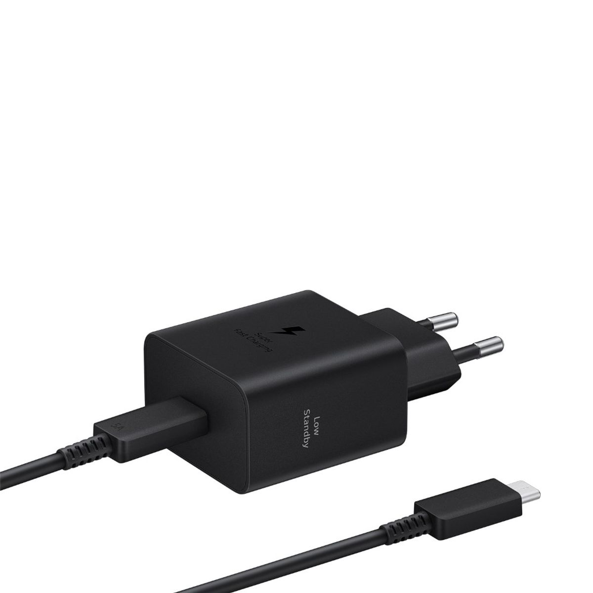 SAMSUNG - Cable Tipo C + Adaptador 45W Samsung EP-T4511XBEGWW Negro